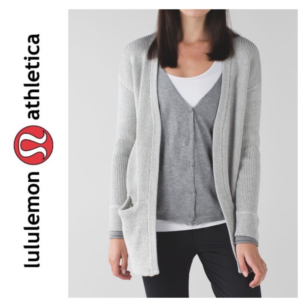 LULULEMON Vestigan Heathered Grey / Angel Wing - Size Medium
